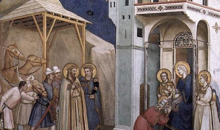 L'Adorazione dei Magi di Giotto basilica inferiore di Assisi