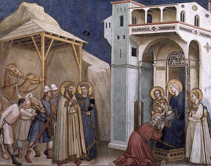 L'Adorazione dei Magi di Giotto basilica inferiore di Assisi