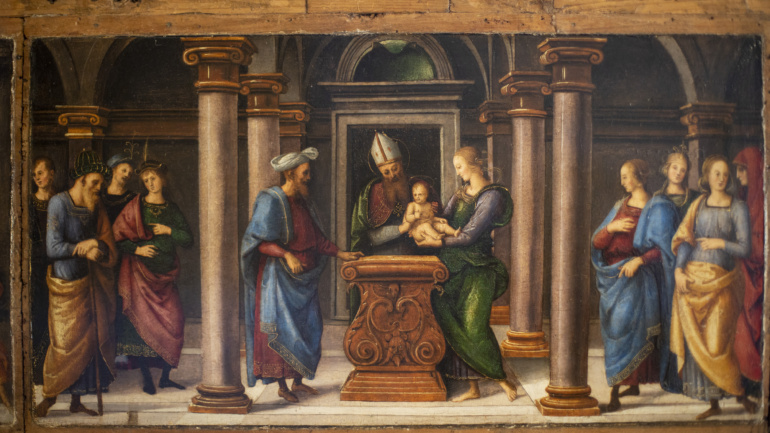 Raffaello (già attribuito a Perugino): La Presentazione di Gesù al Tempio