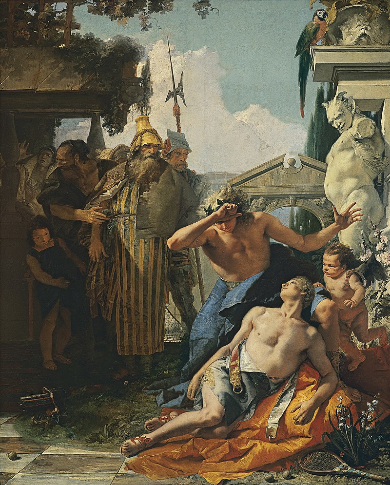 Giambattista Tiepolo - La morte di Giacinto