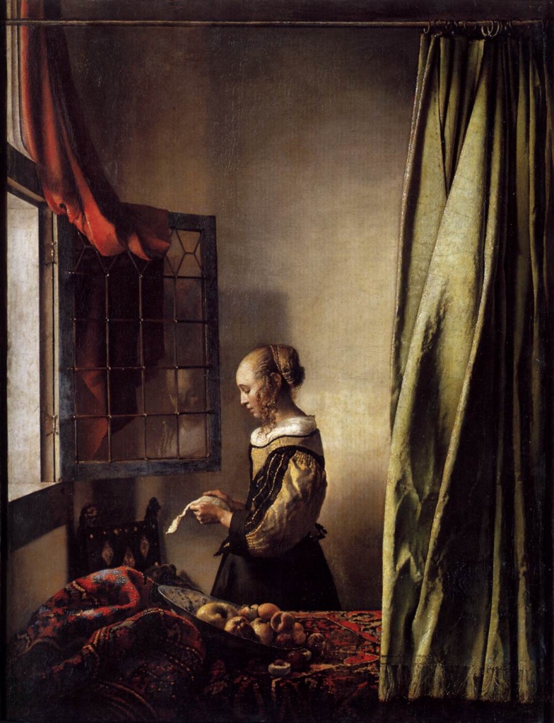 Jan Vermeer - Donna che legge una lettera davanti alla finestra