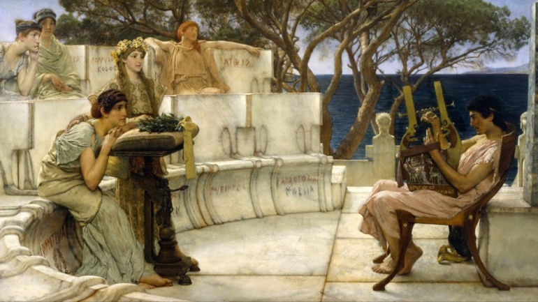 Lawrence Alma-Tadema - Saffo e Alceo