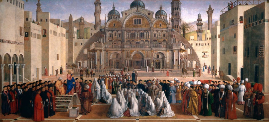 Gentile e Giovanni Bellini: Predica di san Marco ad Alessandria d’Egitto (1504-1507; Pinacoteca di Brera, Milano)