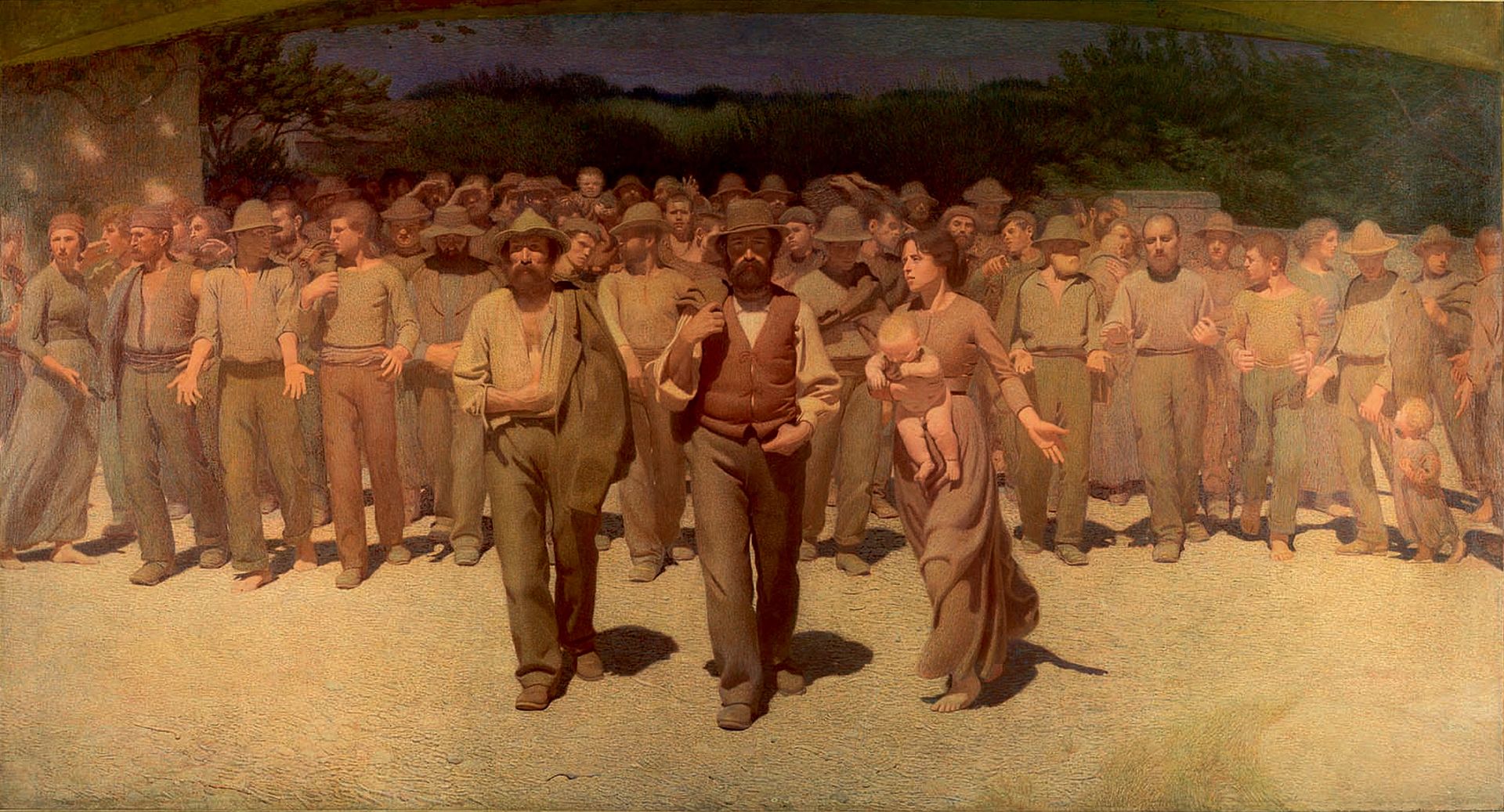 Pellizza da Volpedo: Il Quarto Stato (1901, Museo del Novecento, Milano)[